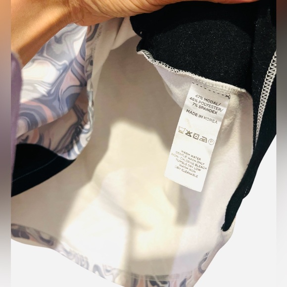 Tuckernuck Sport Hazy Marble  Ally Swing Sweatshirt Boxy XS/S Pink Oversized - Picture 11 of 12